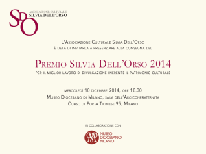 Invito al Premio Silvia Dell'Orso 2014 al Museo Diocesano di Milano il 10 dicembre 2014 alle 18.30